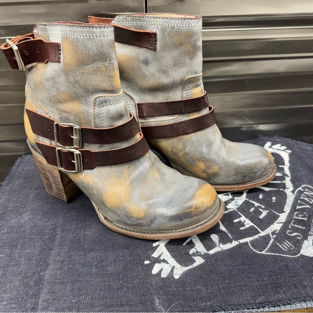 Freebird Boots Baxter Grey Multi Size 9